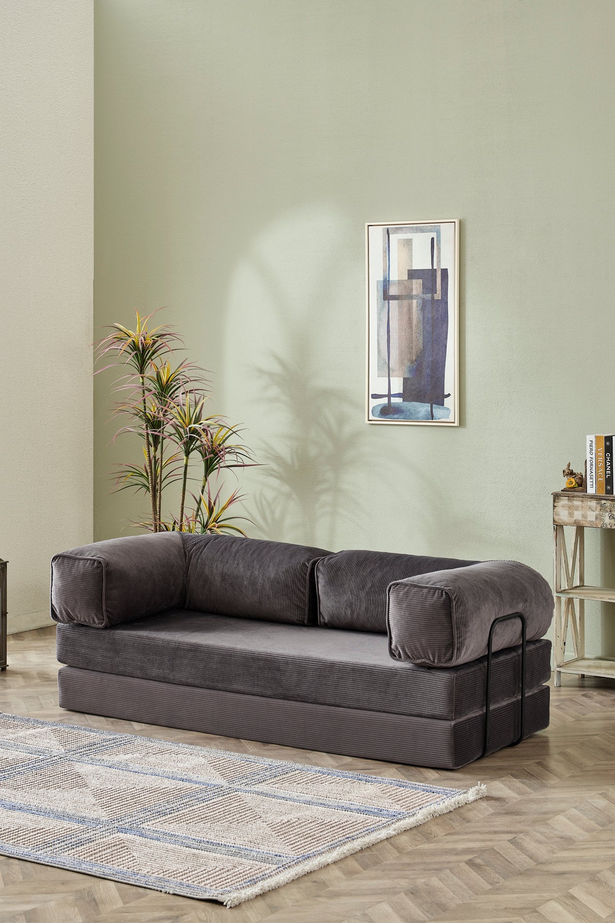 Relax Model Gri Renk Çok Amaçlı Koltuk & Aktivite Koltuğu & Yatak
