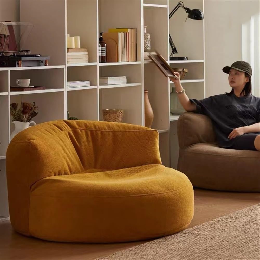 Mila Modell Sarı Puff & Armut Koltuk Relax Koltuk