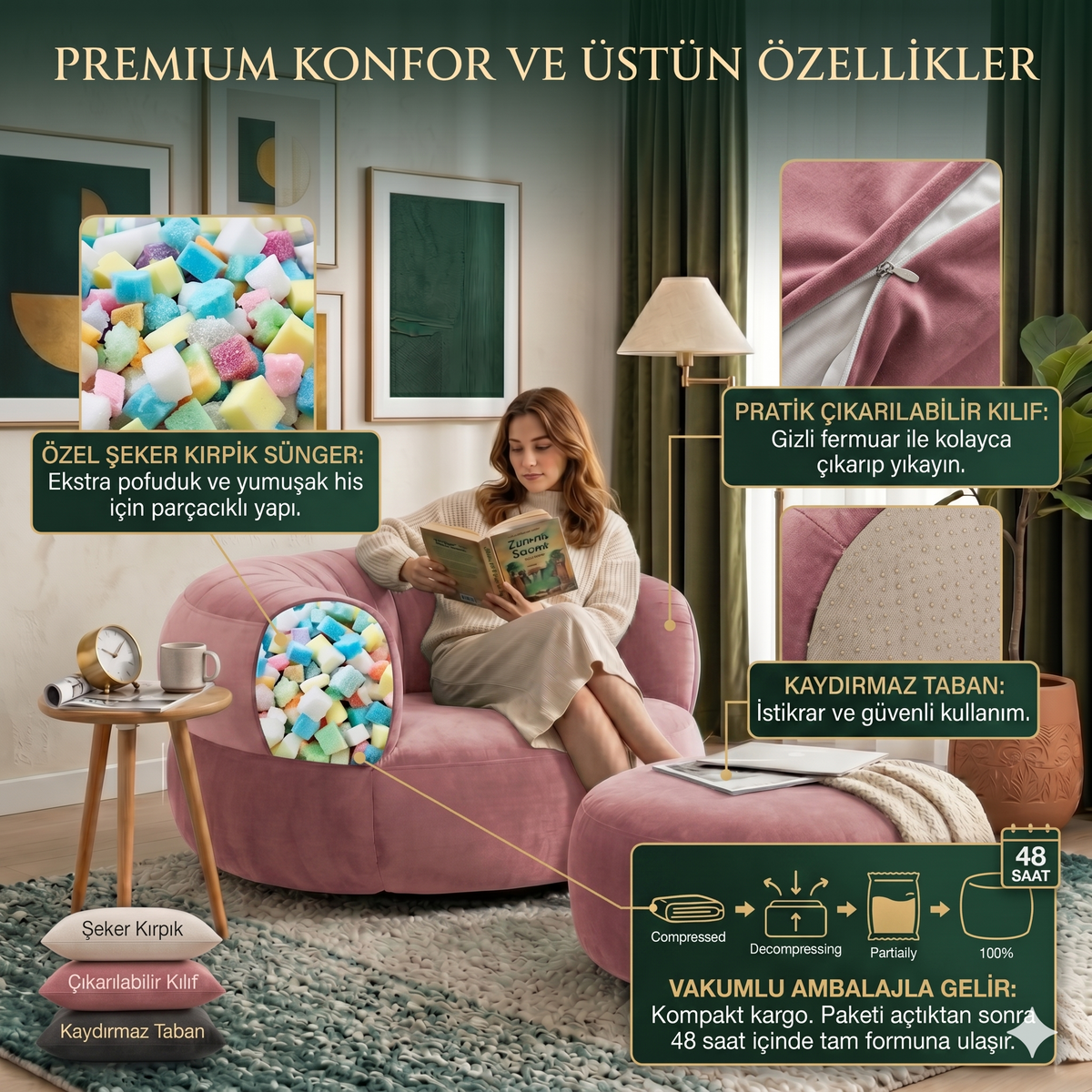 OASİS Model Berjer Armut koltuk & Oyun Koltuğu