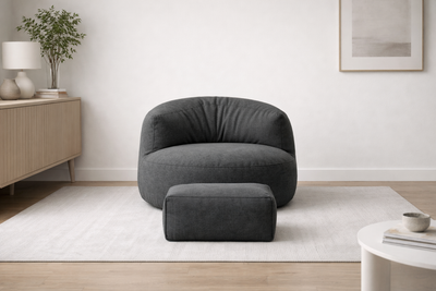 Mila Modell Antacid Puff &amp; Bean Bag Relax Armchair &amp; Foot Puff