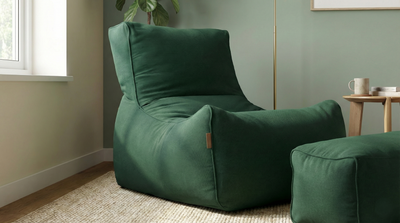 2-Piece Velvet Puff Sofa Bean Bag Playstation Chair Relax Chair Washable Cover Foot Pouf