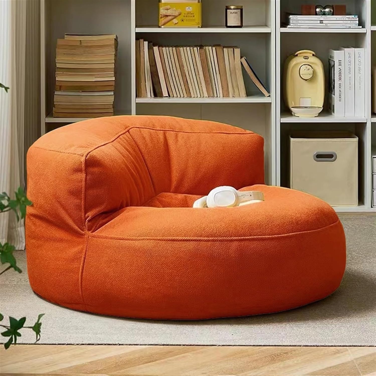 Mila Modell Turuncu Kiremit Puff & Armut Koltuk Relax Koltuk & Ayak Puflu