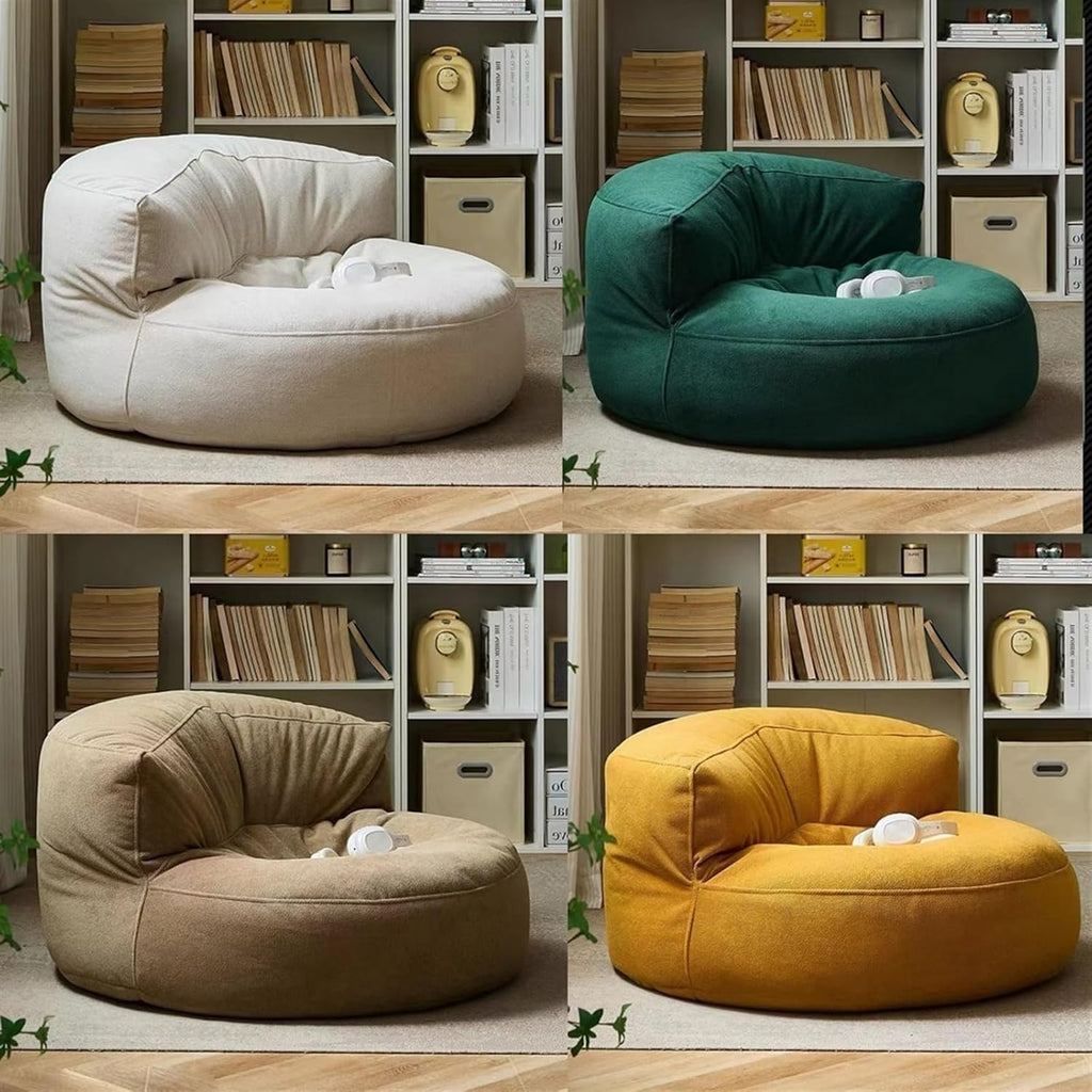 Mila Modell Krem Puff & Armut Koltuk Relax Koltuk & Ayak Puflu