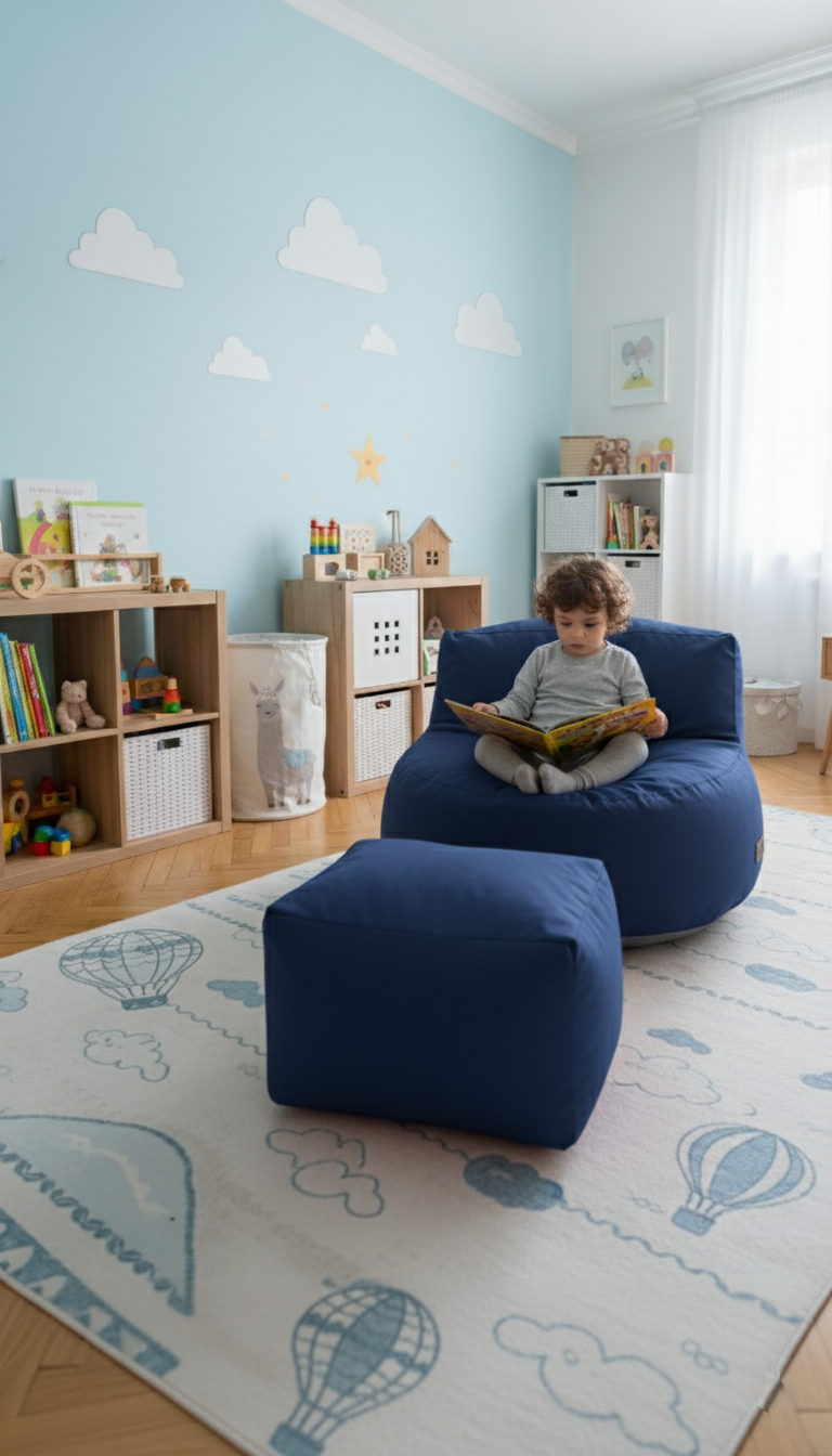 Mila Kids Puff Koltuk & Oyun Koltuğu & Çocuk Koltuğu