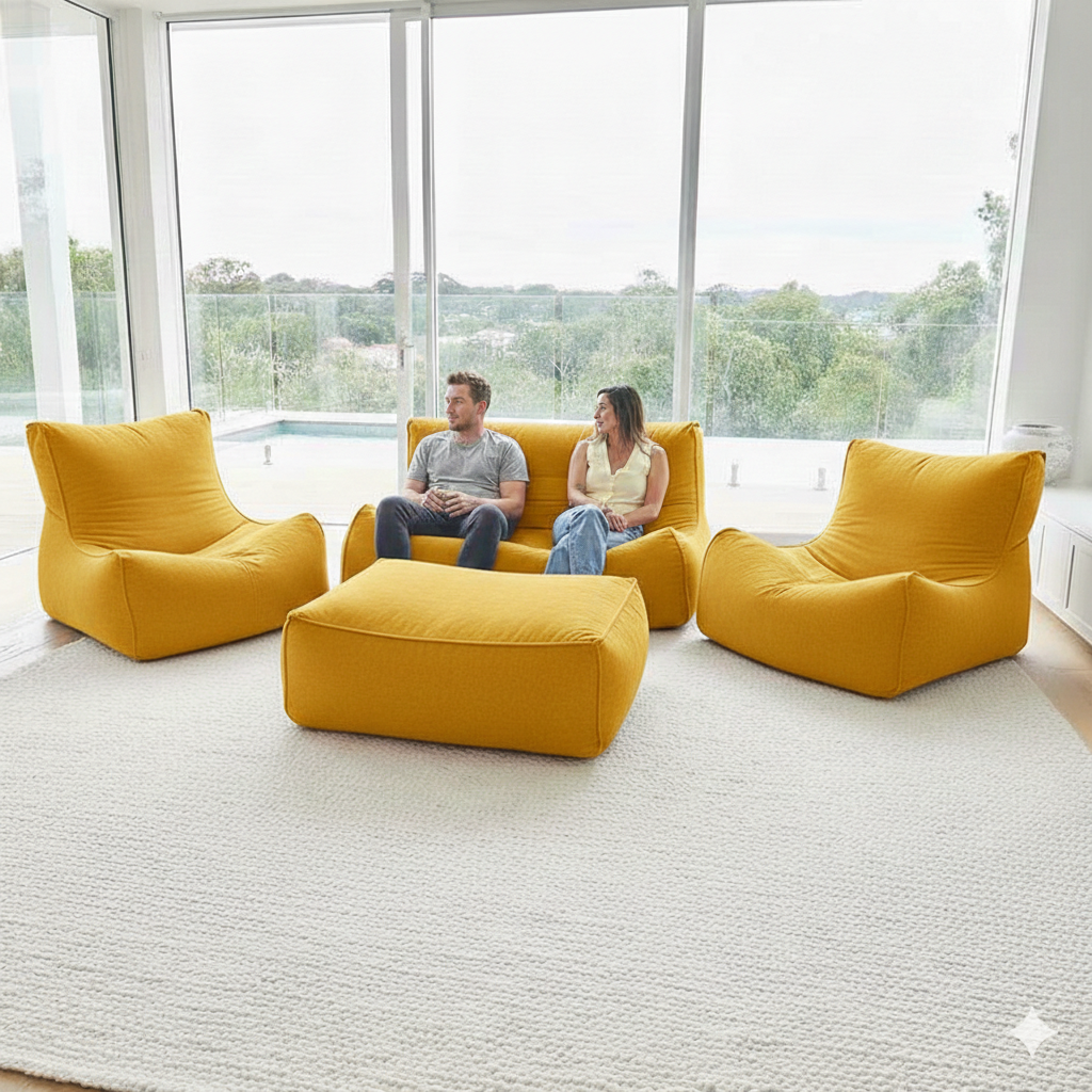 Velvet Comfort Legom Çok Amaçlı Koltuk Seti