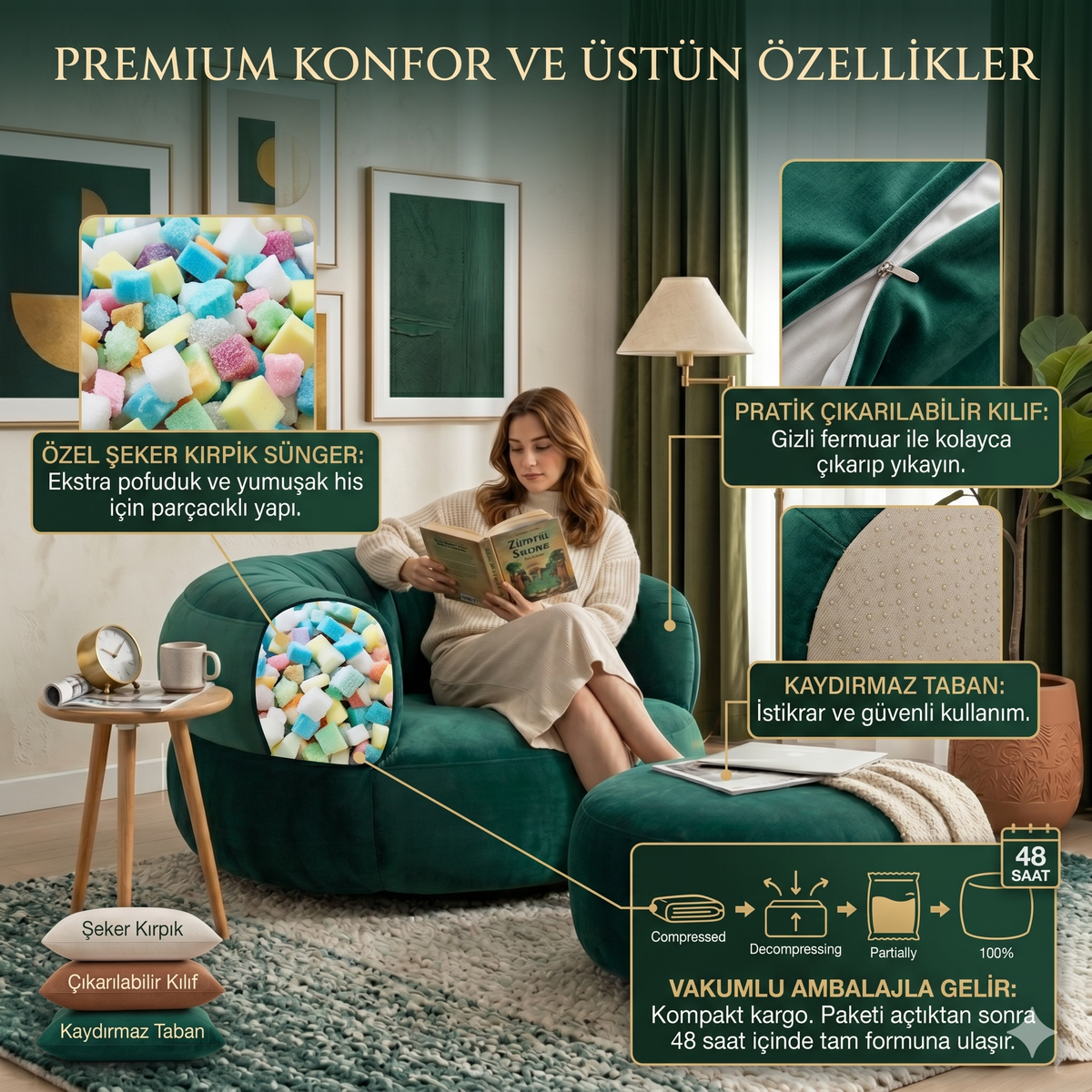 OASİS Model Berjer Armut koltuk & Oyun Koltuğu