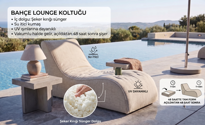 Patara Home dış mekan armut koltuk takımı bahçede