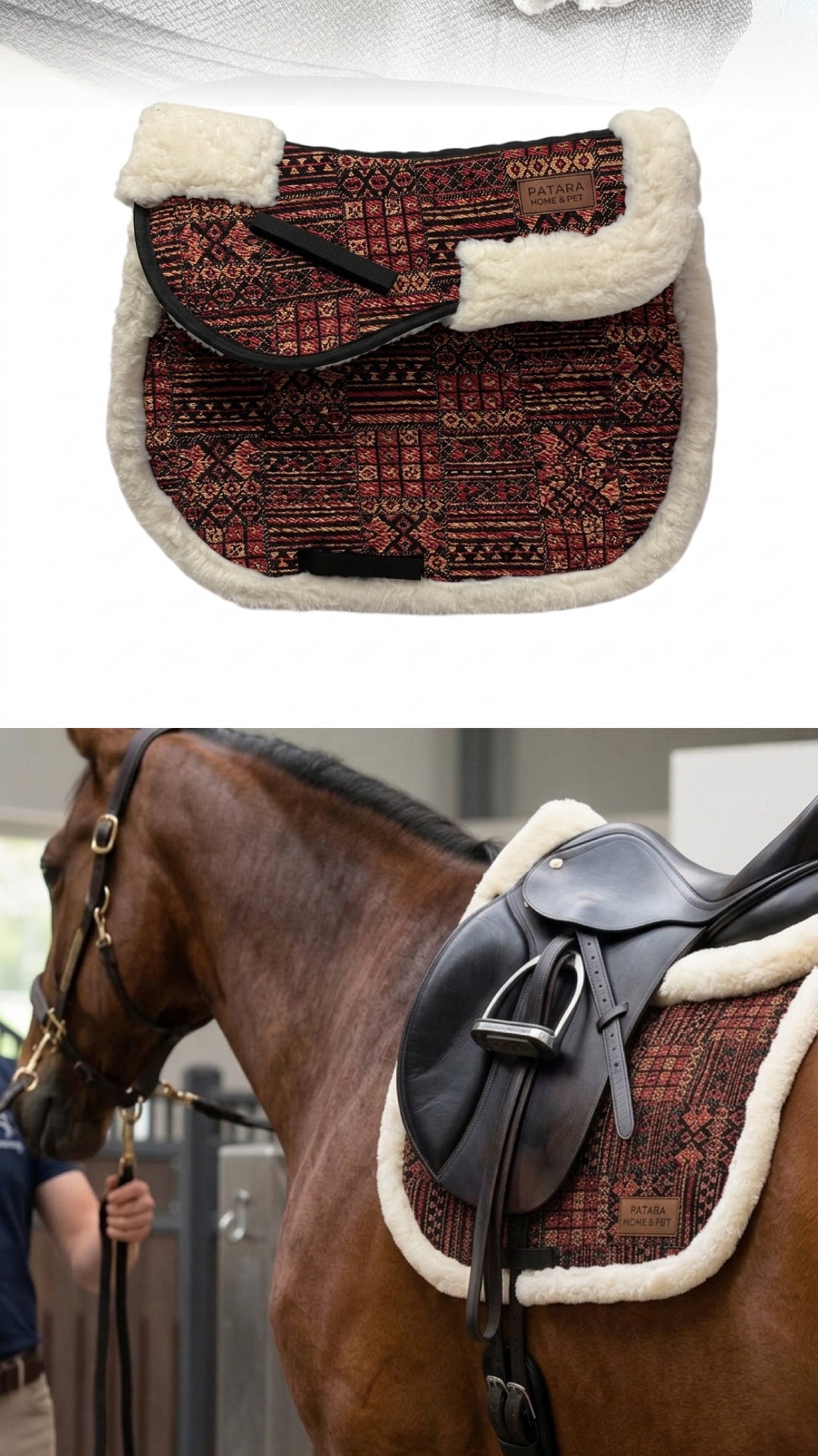 Eyer Altlığı Peluşlu Set Eyer Altı Ped