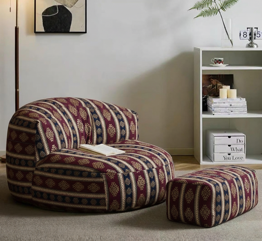 Vintage Turkish Mila Puff  Vintage Armut Koltuk